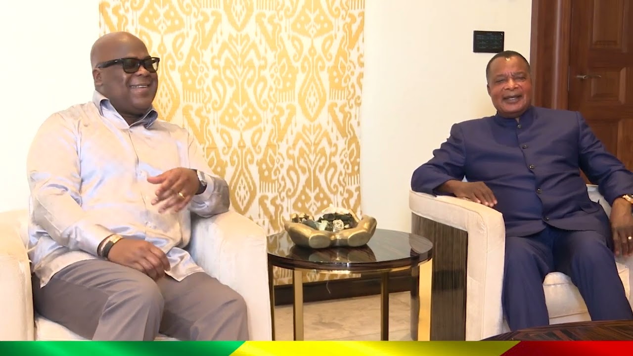 #Diplomatie. Denis #Sassou-N'Guesso s'entretient avec Félix #Tshisekedi