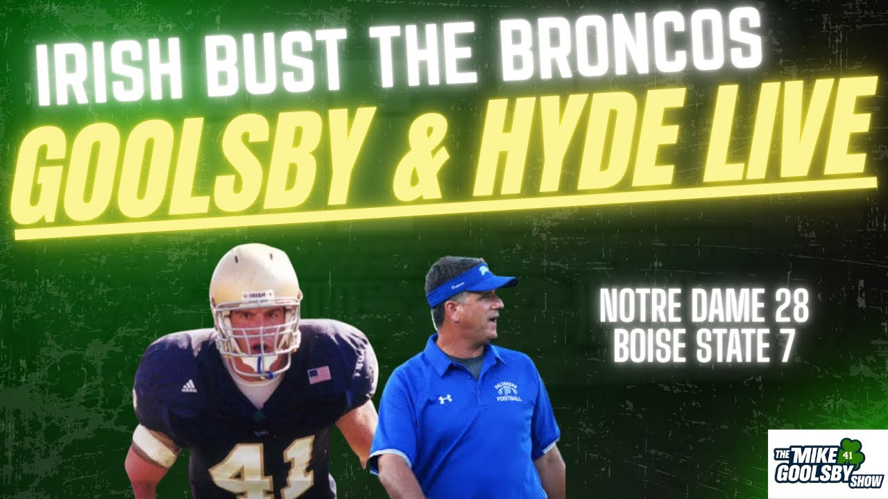 Шоу Майка Гулсби с Тимом Хайдом вживую☘️Реакция на Notre Dame vs Boise St