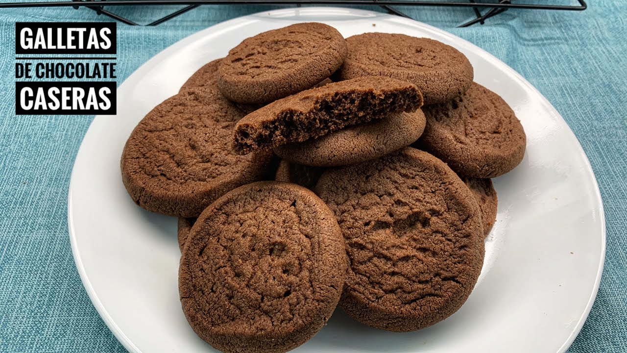Como Hacer galletas de chocolate caseras paso a paso y sin batidora/easy chocolate cookies