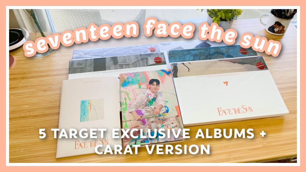 UNBOXING SEVENTEEN FACE THE SUN TARGET EXCLUSIVE : ALL ALBUM VERSIONS & CARAT VER.