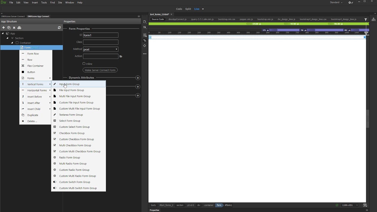Creating Forms with Bootstrap 4 Forms V2