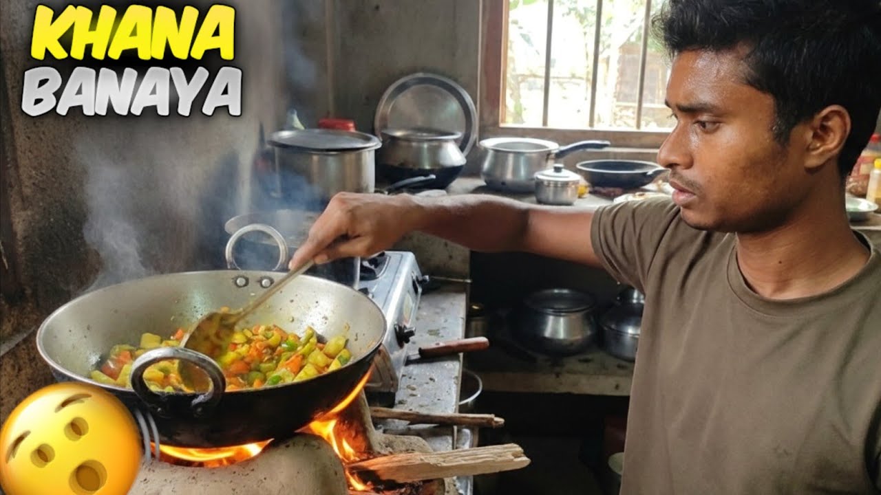 Aaj Maine Khana Banaya 😅 Or Popet Ho Gaya 😂