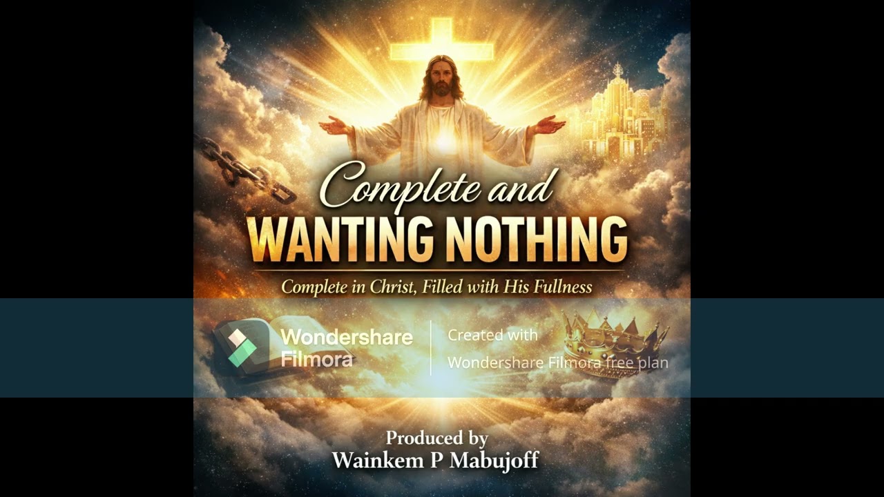 Complete in Christ. 3#onewithchrist #completeinchrist