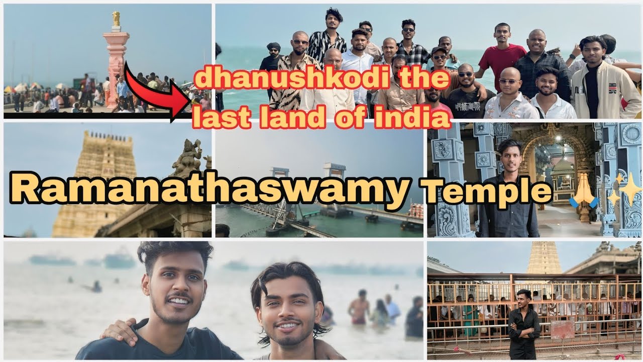 📍 Ramanathaswamy temple 🙏✨ and dhanushkodi the last rod of india ✨  #fullenjoy #trending #travel 