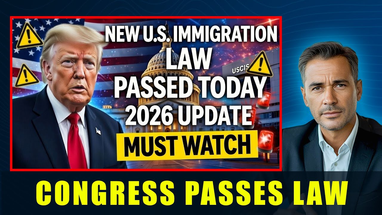 🚨 New U.S. Immigration Law PASSED Today – Green Card Holders Must Watch | 2026 Update