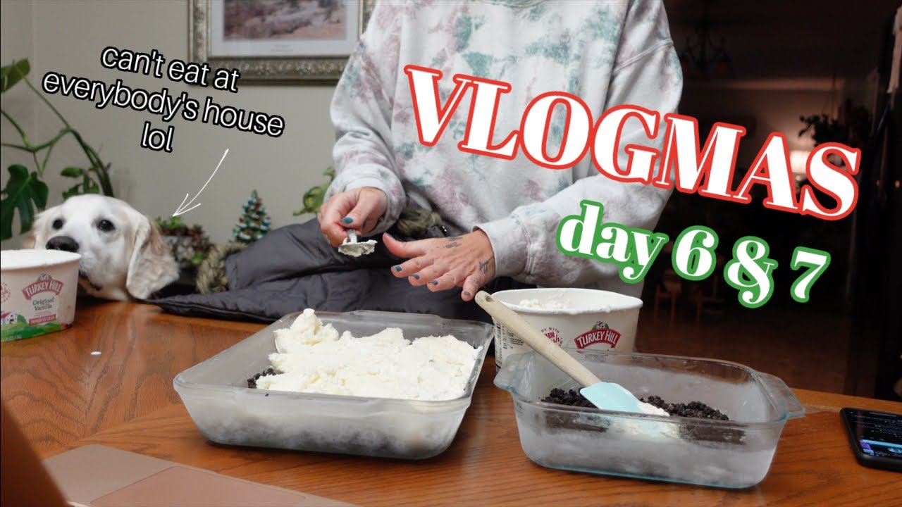 VLOGMAS DAY 6 & 7-NIGHTTIME SKINCARE ROUTINE, ICE CREAM CAKE & A SHOW LOL