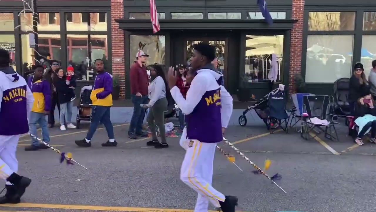 West Florence and Wilson High School Marching Band in 2023 Florence SC Christmas Parade