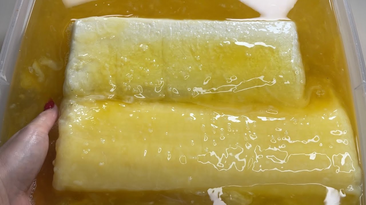 SOAKED SOAP | MUSHY SOAP | THE BIGGER AND LARGE LAUNDRY BAR SOAP #acmp #soakedsoap #mushysoap #soap