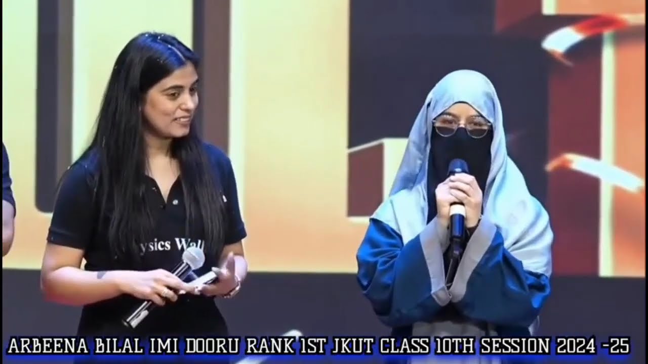 Shining Star of J&K: Arbeena Bilal Secures Top Spot in Class 10 Board Exams @valleyonline4955