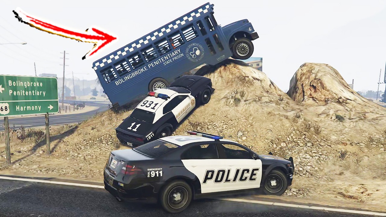 GTA 5: Officer Down & Prison Break Pursuit! (LSPDFR MOD GAMEPLAY)