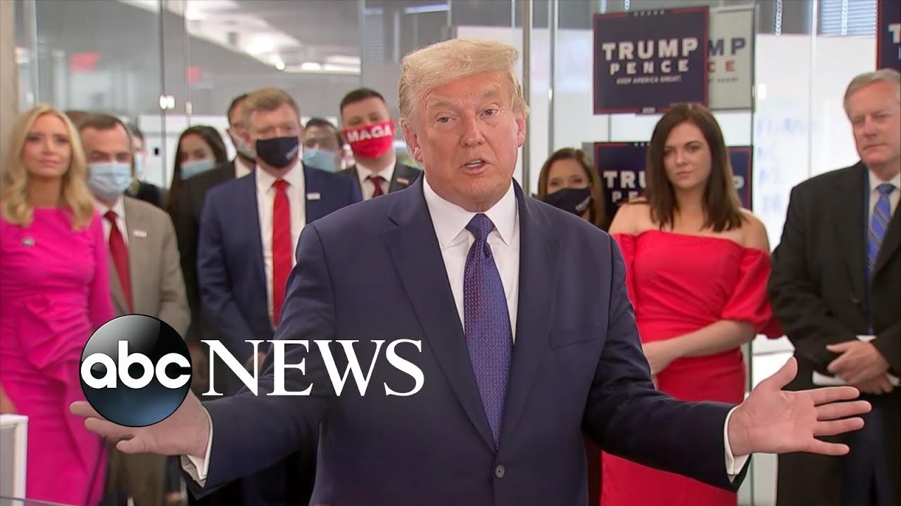 Trump visits campaign headquarters in Virginia