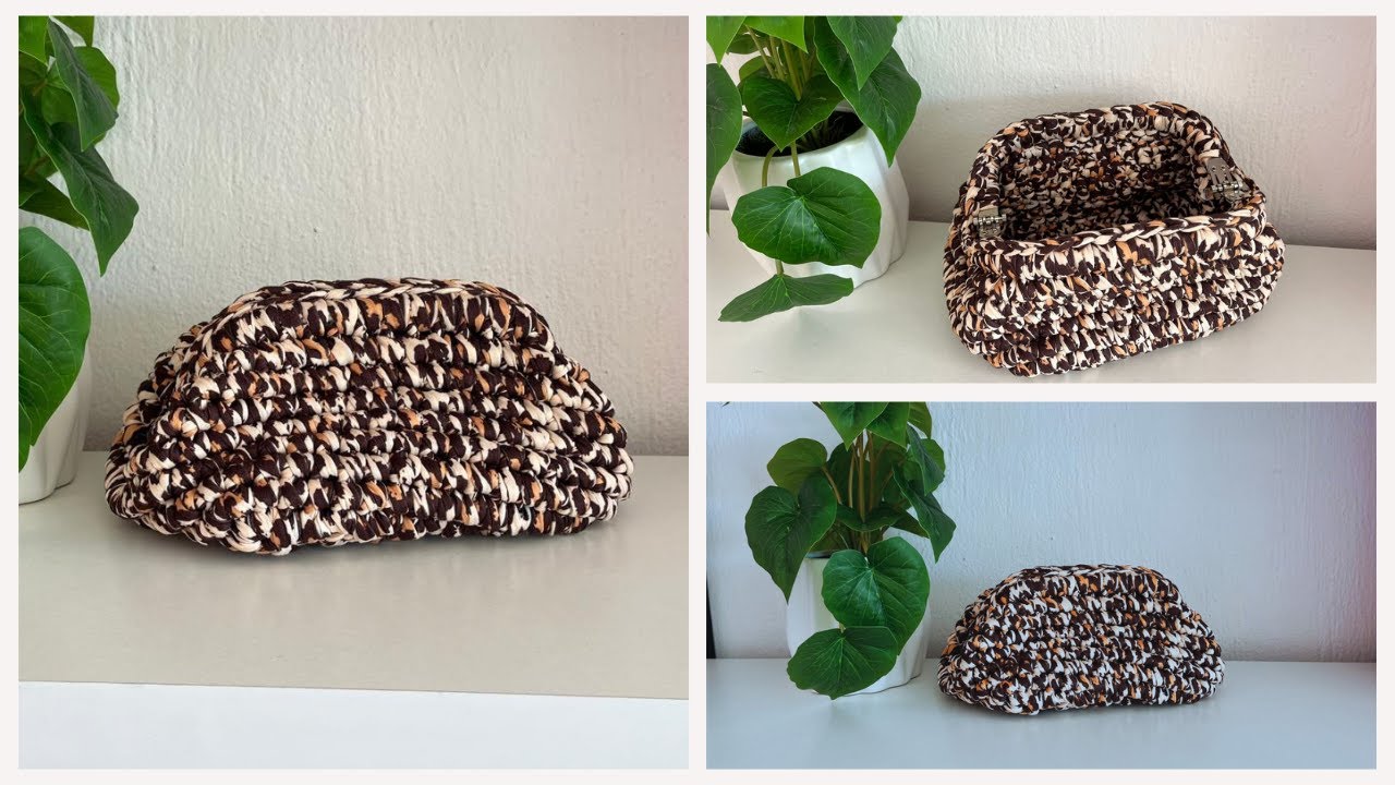 Cosmetic Bag Tutorial, Crochet Fabric, Trapillo Pillo