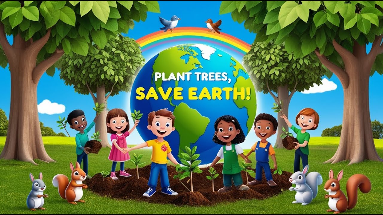 🌳 Plant a Tree, Plant a Dream | Children’s Poem on Forestation 🌍