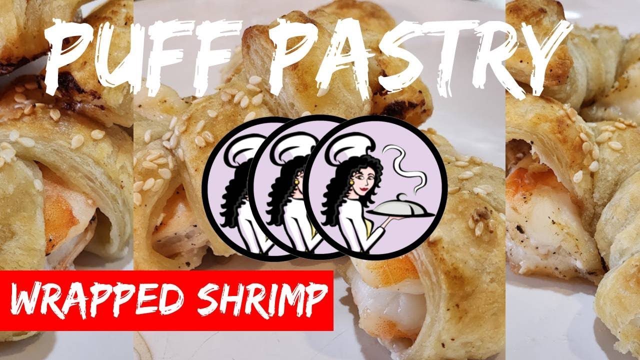 Puff Pastry Wrapped Shrimp