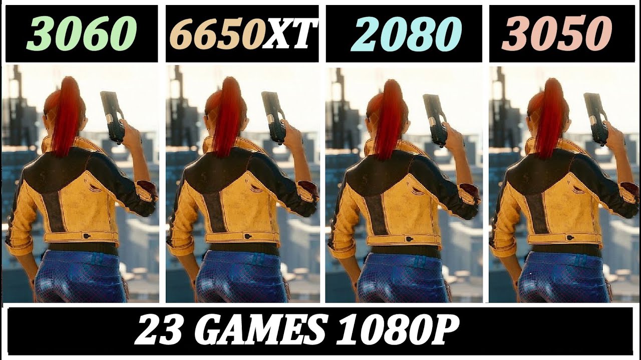 RTX 3060 vs 2080 vs 3050 vs RX 6650XT | Ryzen 7 5800X3D | 23 Games Tested |