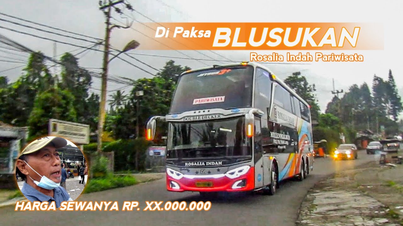 [Dipaksa BLUSUKAN] Segini Harga SEWANYA😱 Bus Pariwisata Rosalia Indah Double Decker