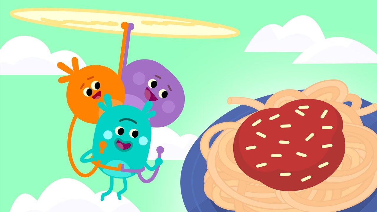 The Bumble Nums Make Stretchy Spaghetti Surprise | Cartoon For Kids