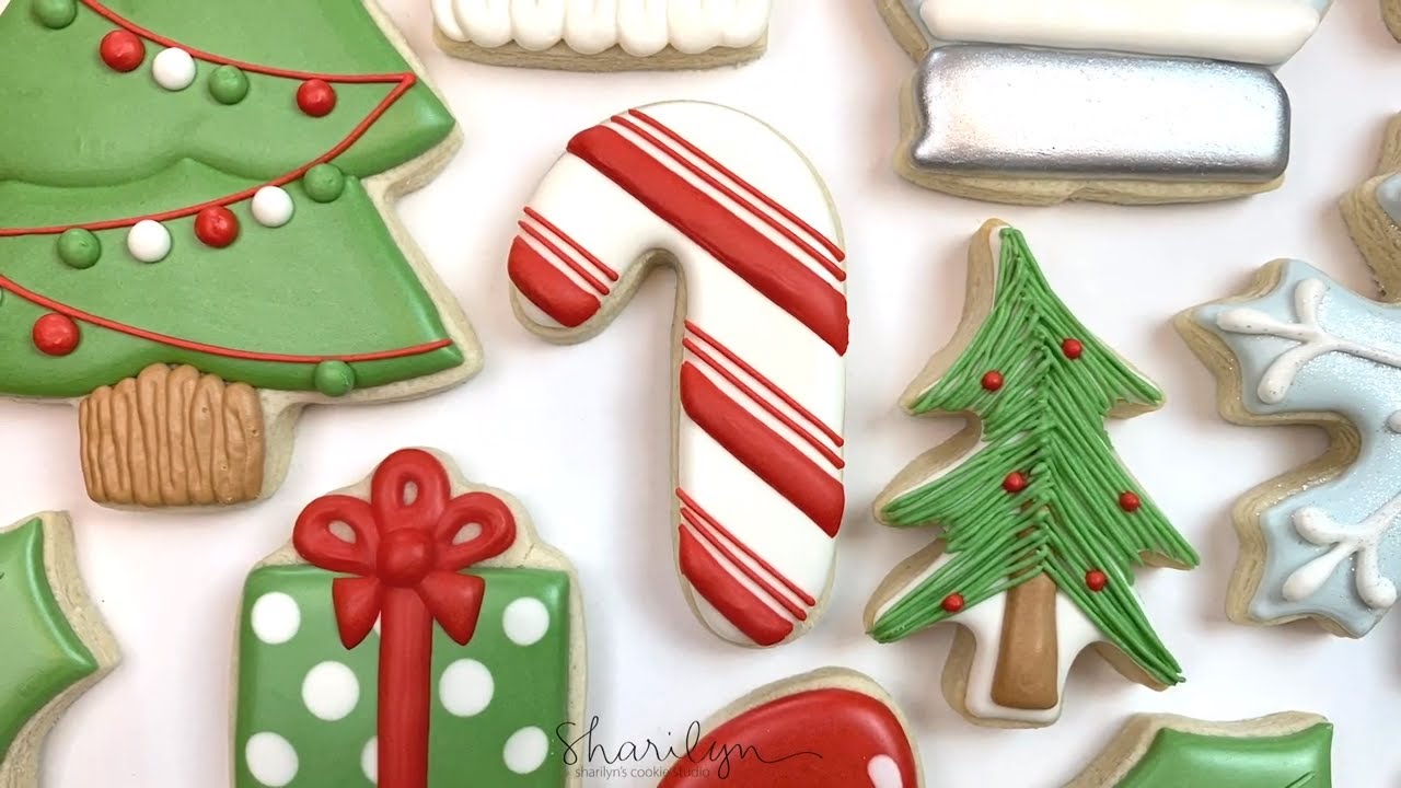 How To Decorate Easy Candy Cane Sugar Cookies! 12 Days of Christmas