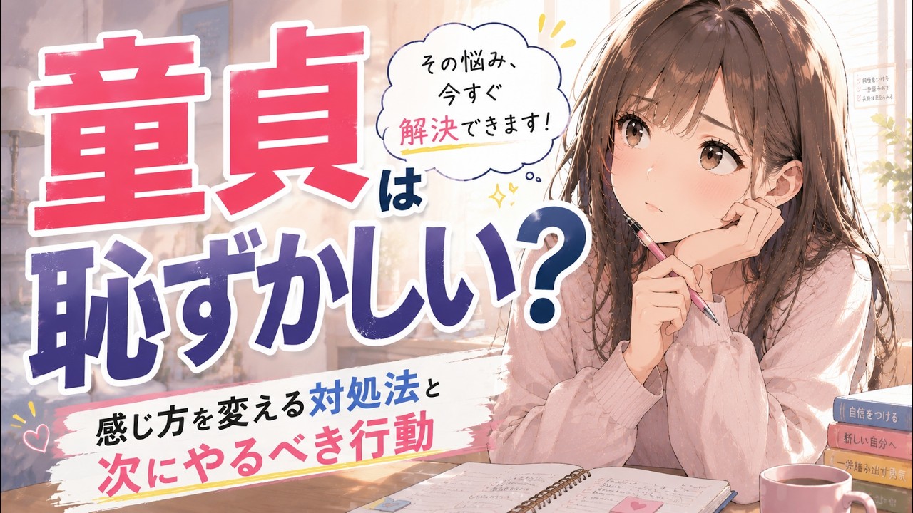 本当に童貞は恥ずかしい？そう感じた時の対処法と行動【要は感じ方次第】