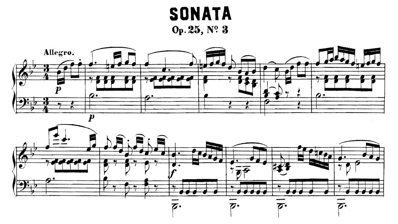 Muzio Clementi - Piano Sonata Op. 25 No. 3