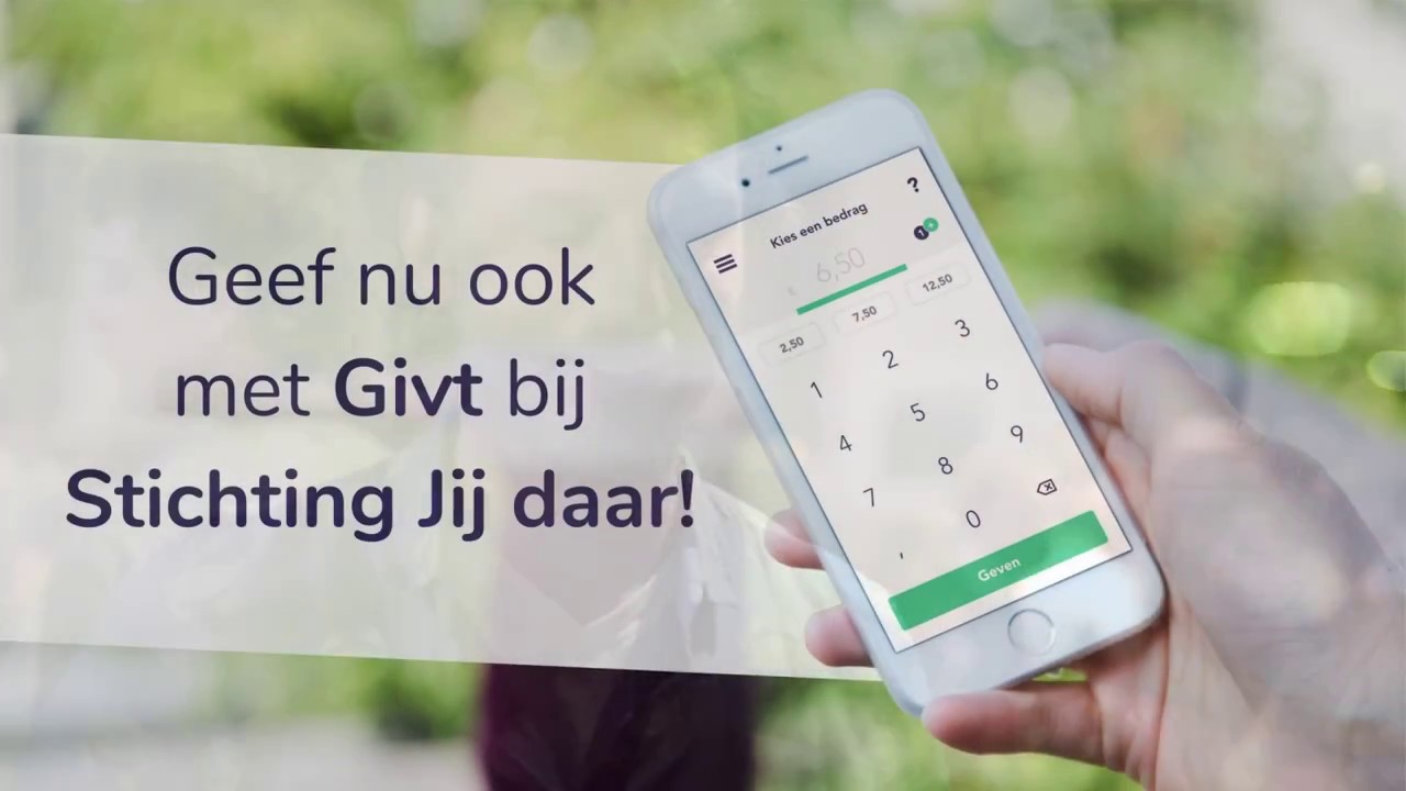 Geef nu ook met Givt bij Stichting Jij daar!