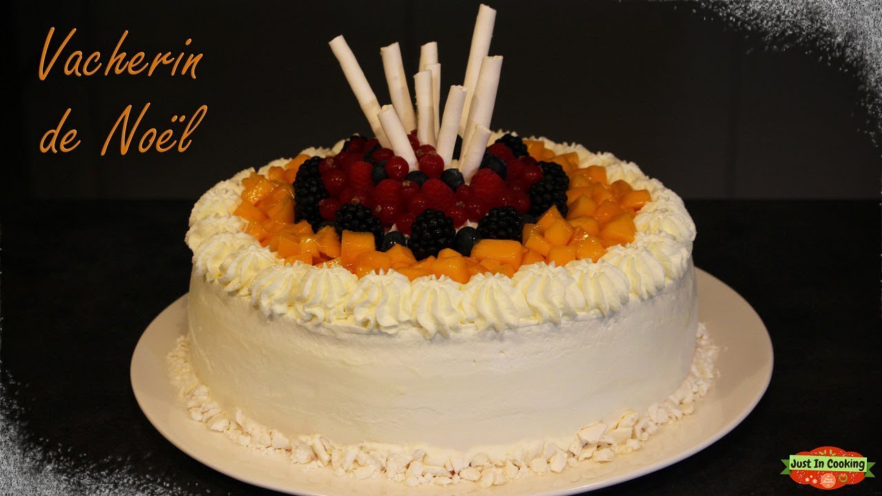 ❅ Recette de Vacherin Glacé de Noël Framboise Fruits Exotiques - Sorbets Maison ❅