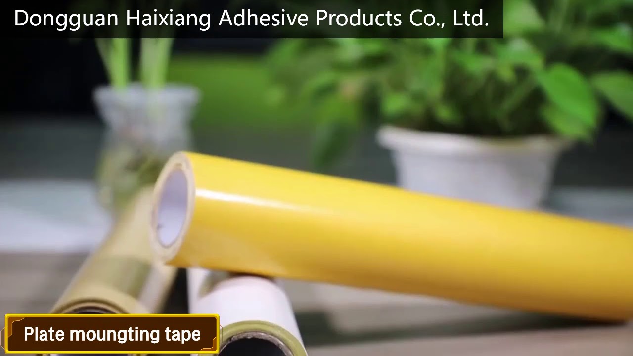 Double sided flexo plate mounting adhesive tape for flexographic printing