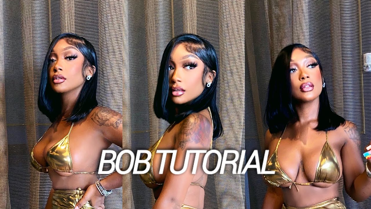 HOW TO SLEEK BOBIANIA SIDE PART WIG INSTALL| 13*4 HD LACE WIG FT ALIPEARL HAIR