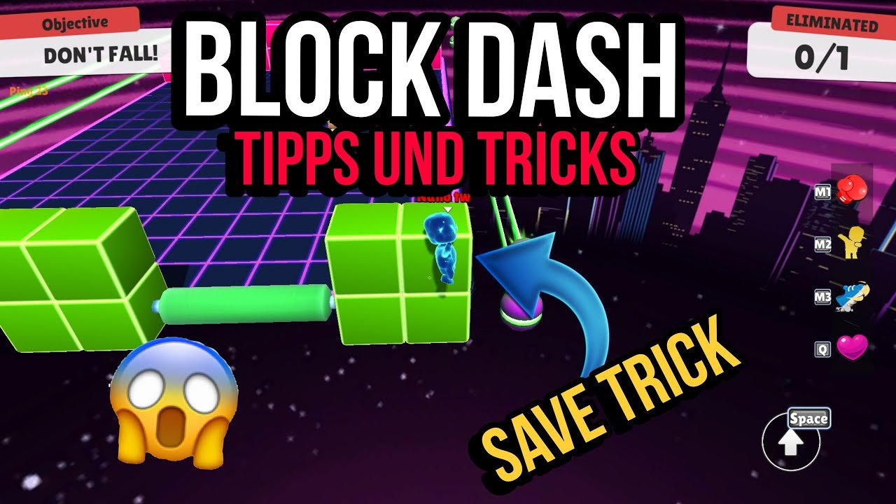 Ich zeige euch Block Dash TIPPS und TRICKS in Stumble Guys 2023😱