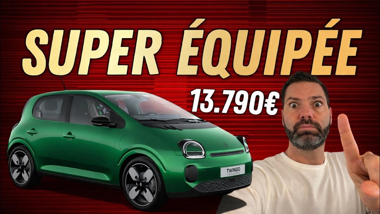Je configure la Twingo 4 électrique : la version évolution est pas chère (très bien équipée)