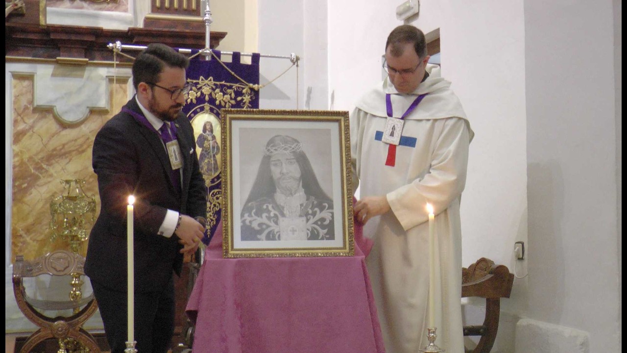 Un primer plano de Nuestro Padre Jesús Nazareno protagonista del cartel de la Madrugá 2026.