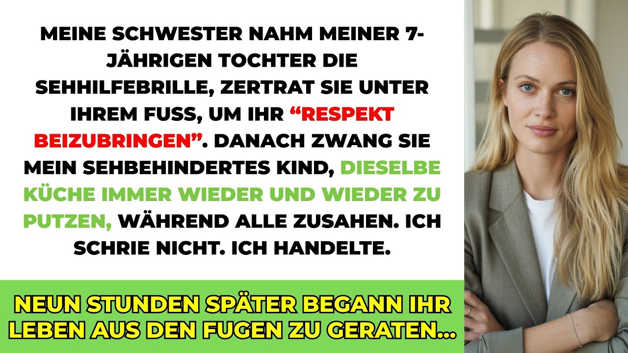Meine Schwester ZERTRAT Die Brille Meiner Siebenjährigen Unter Dem Fuß, Um Respekt Zu Lehren...