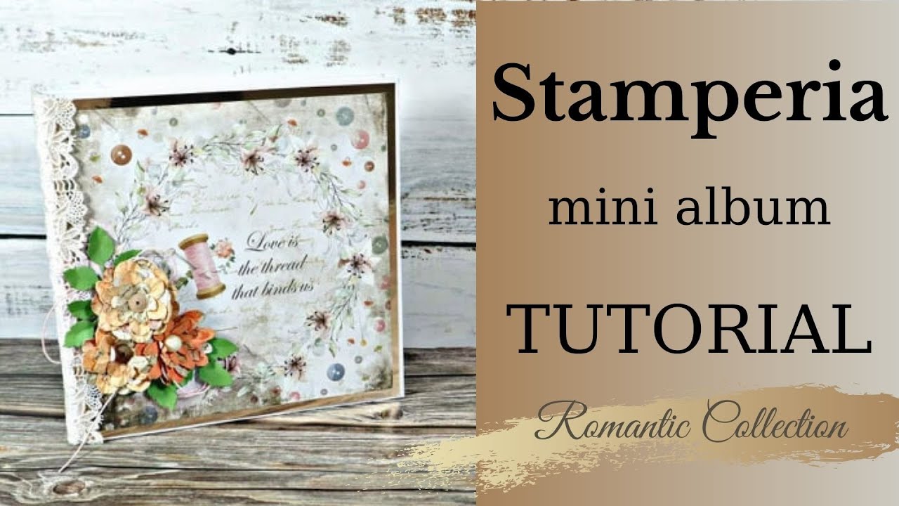 Mini album tutorial Stamperia papers |Marina Manioti