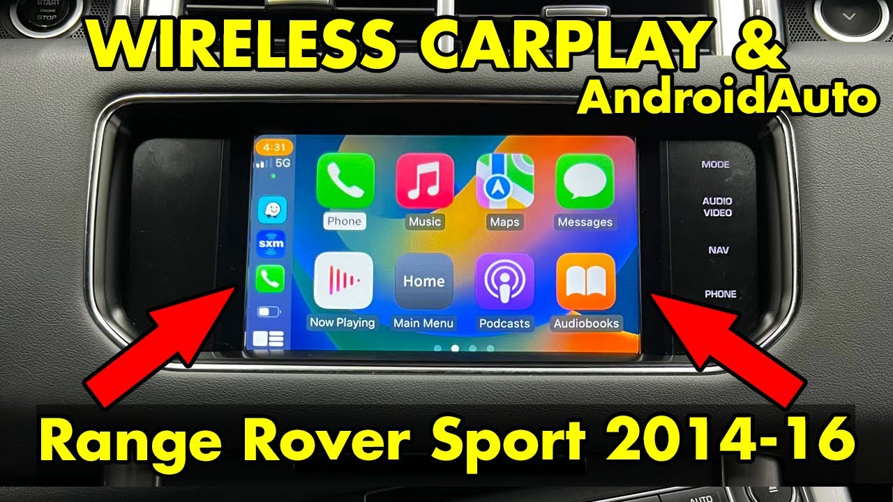 Wireless CarPlay and AndroidAuto in Range Rover Sport 2014 2015 2016 Bosch Radio