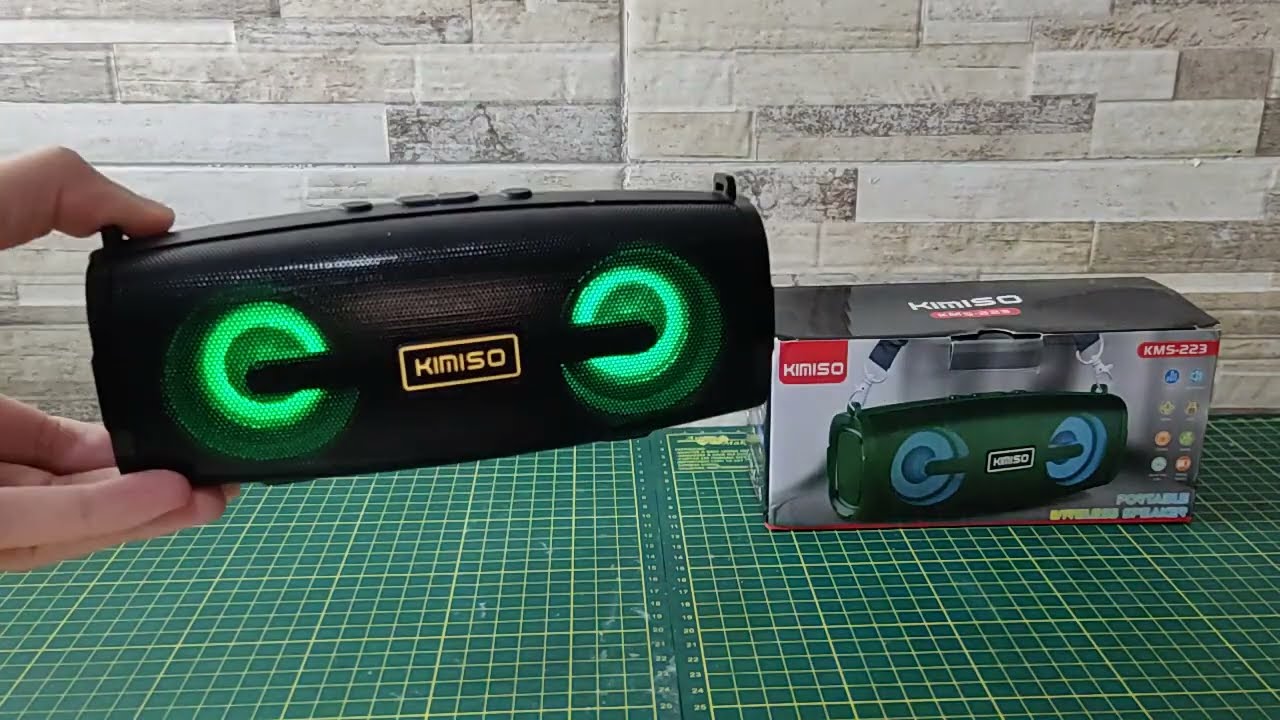 Caixa de som Bluetooth KIMISO KMS 223 teste e opinião