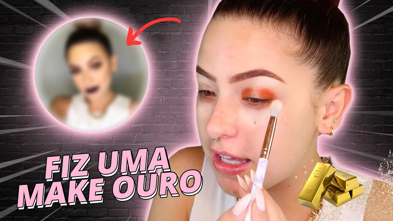 INVENTEI UMA MAQUIAGEM DE OURO - *INSHALÁ*