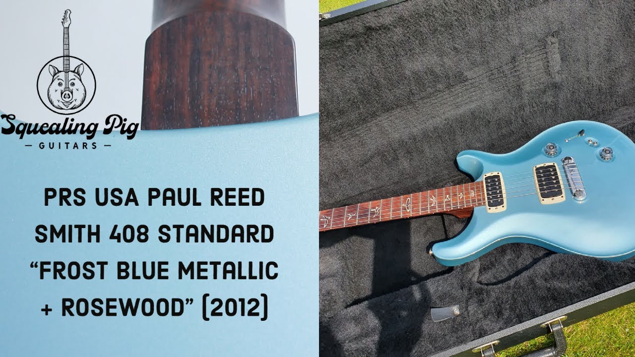 PRS USA Paul Reed Smith 408 Standard Frost Blue Metallic + Rosewood 2012 - Serial: 195271