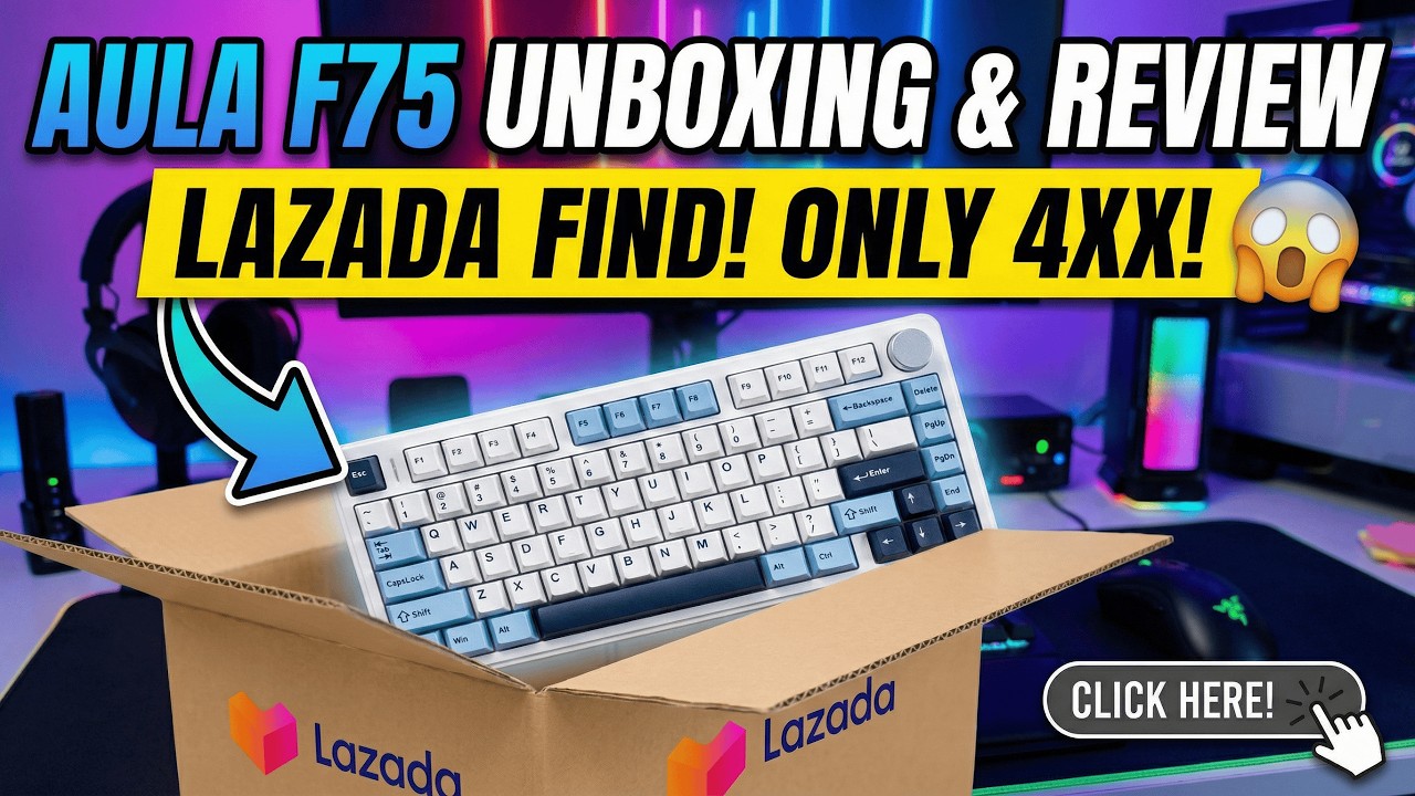 Unbox Bàn phím cơ Aula F75 - Chỉ 4xx trên Lazada - Ngon trong tầm giá, gõ phê không tưởng!