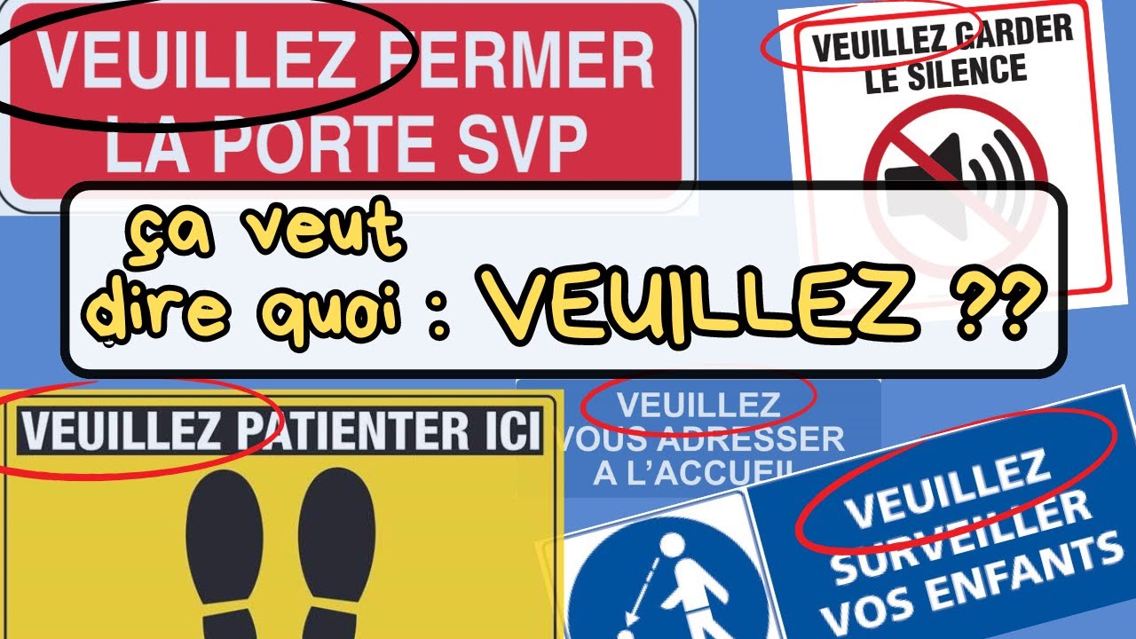 VEUILLEZ, que veut dire l'expression veuillez exactement ?