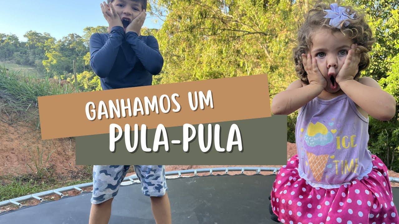 SURPRESA! Ganhamos um Pula-Pula e Olha no que Deu.
