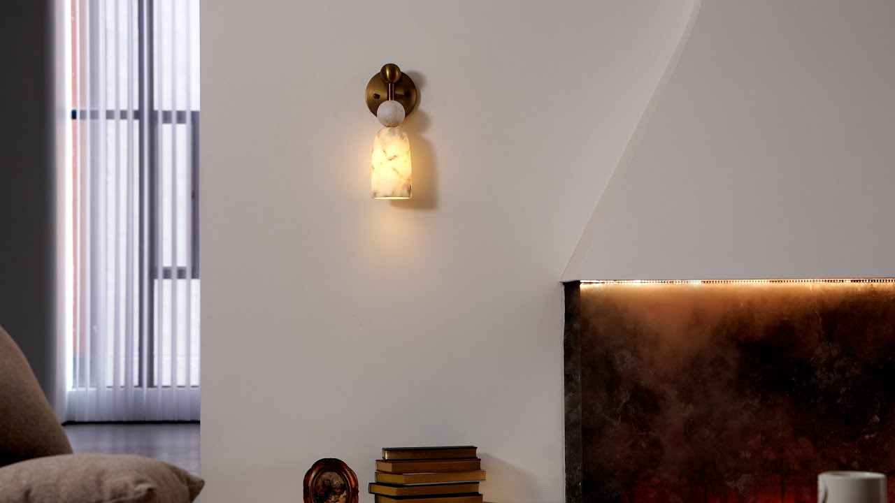 Flume Alabaster Wall Lamp