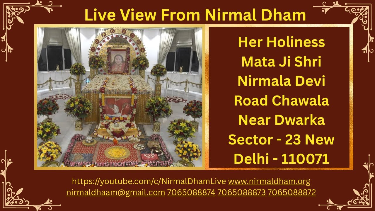 05-03-2026 Live view from Nirmal Dham, Shri Adishakti Peetha, New Delhi