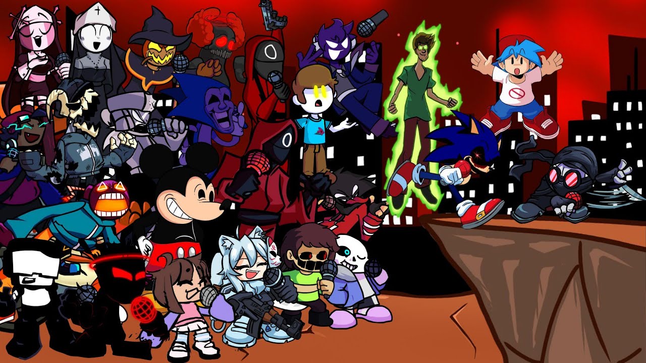 FNF Accelerant - But Everyone Sings It 🎤 (Different Characters Sing It)VS Hank Accelerant