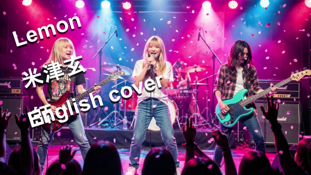 【English Cover】Lemon / 米津玄師 - Kenshi Yonezu | AI girls rock band