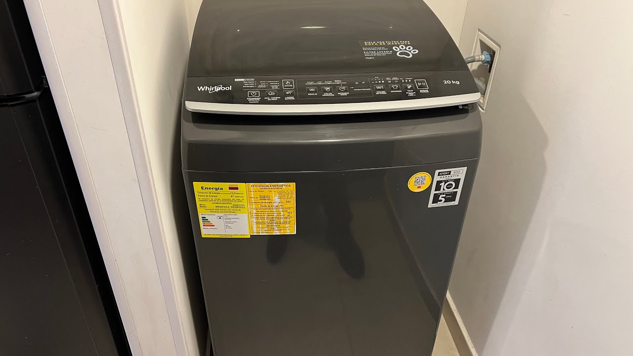 Instrucciones de uso de lavadora whirlpool 20 Kg