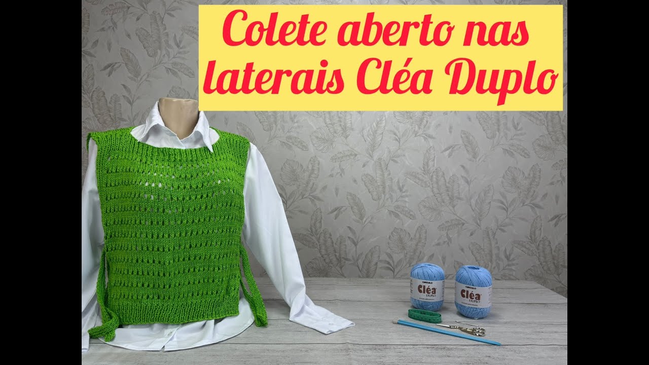 Colete aberto nas laterais Cléa Duplo