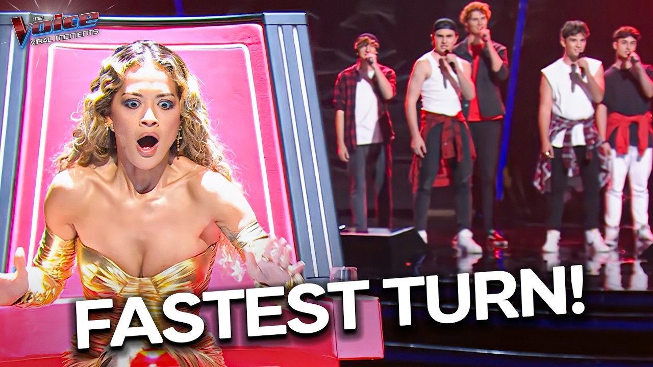 Rita Ora Hit Her Button In 2 SECONDS…The Fastest In Voice History! | The Voice