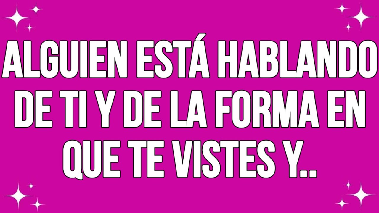 Alguien está hablando de ti y de la forma en que te vistes y...