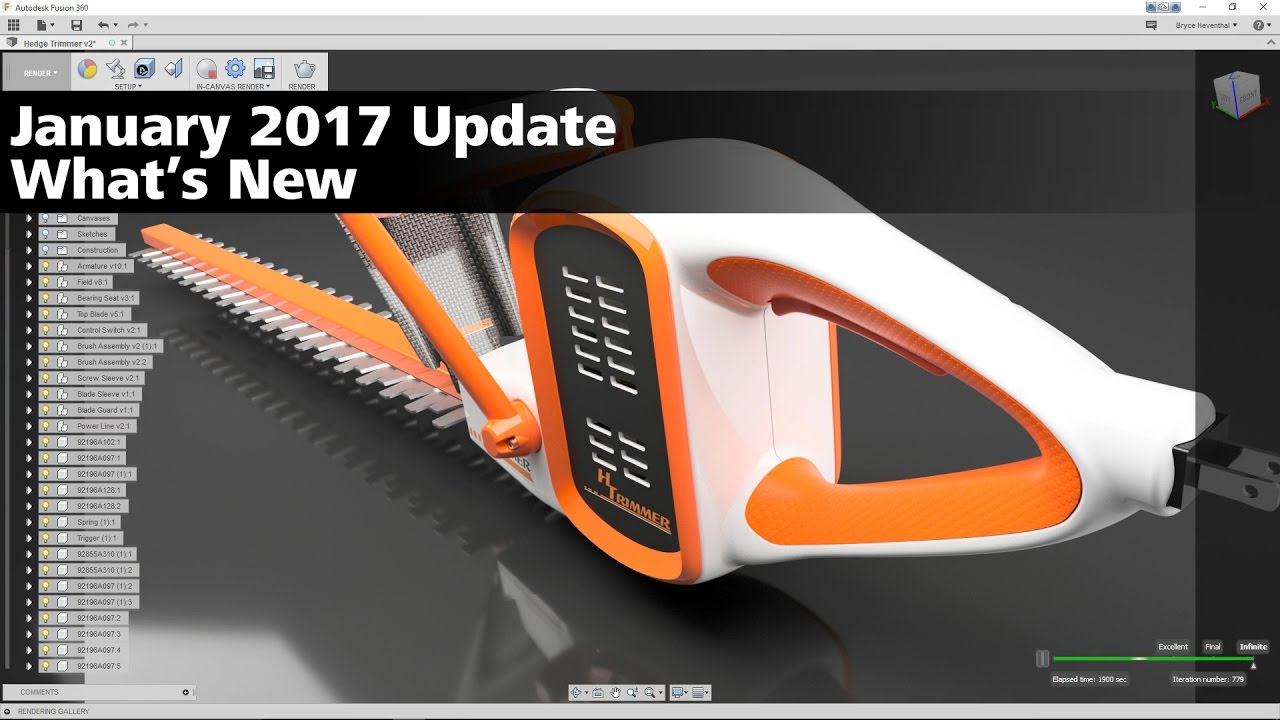 What's New in Fusion 360 January 2017 Update