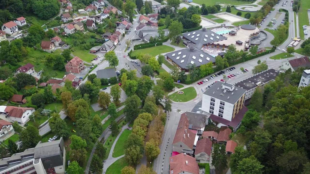 Krapinske Toplice from air
